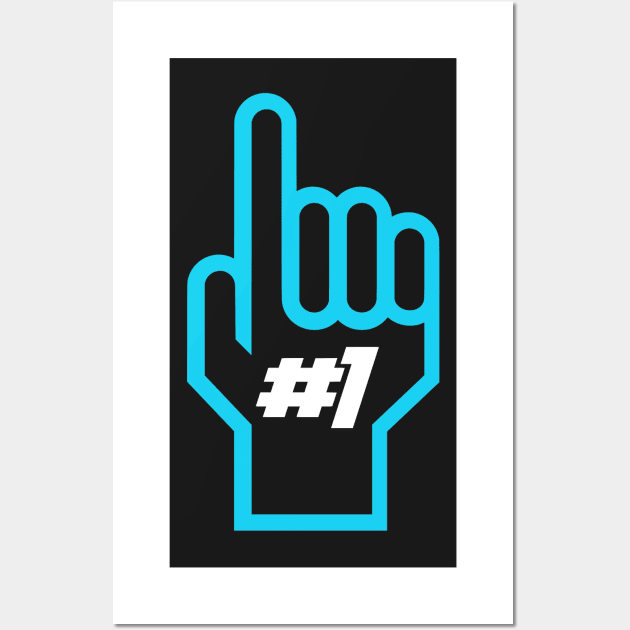 Number One Pointing Finger Icon Wall Art by MOULE